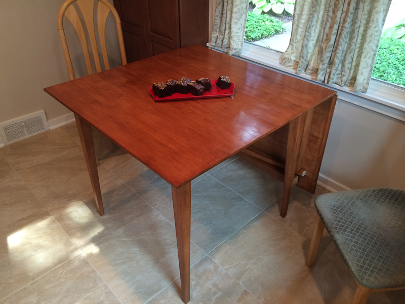 kitchen table done-folded