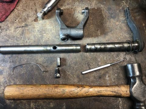 clutch fork and shaft