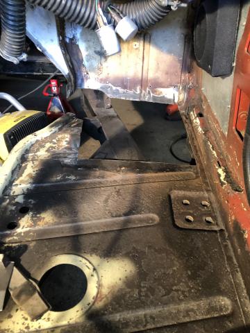right floorboard cut out