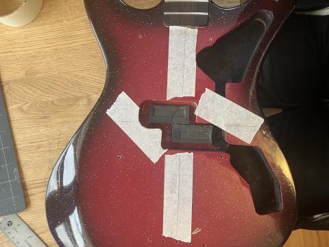 Dano bass body, with hardware and controls removed