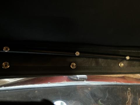 inside bow snap studs installed