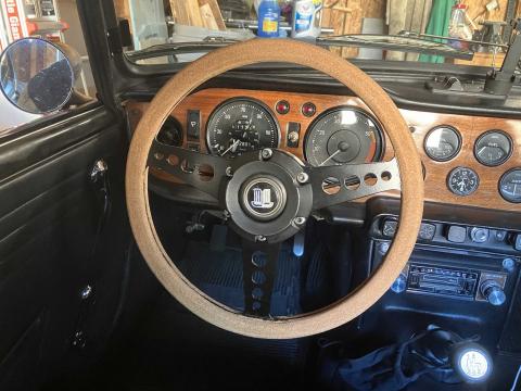 steering wheel installed