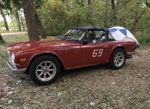 TR6 camping